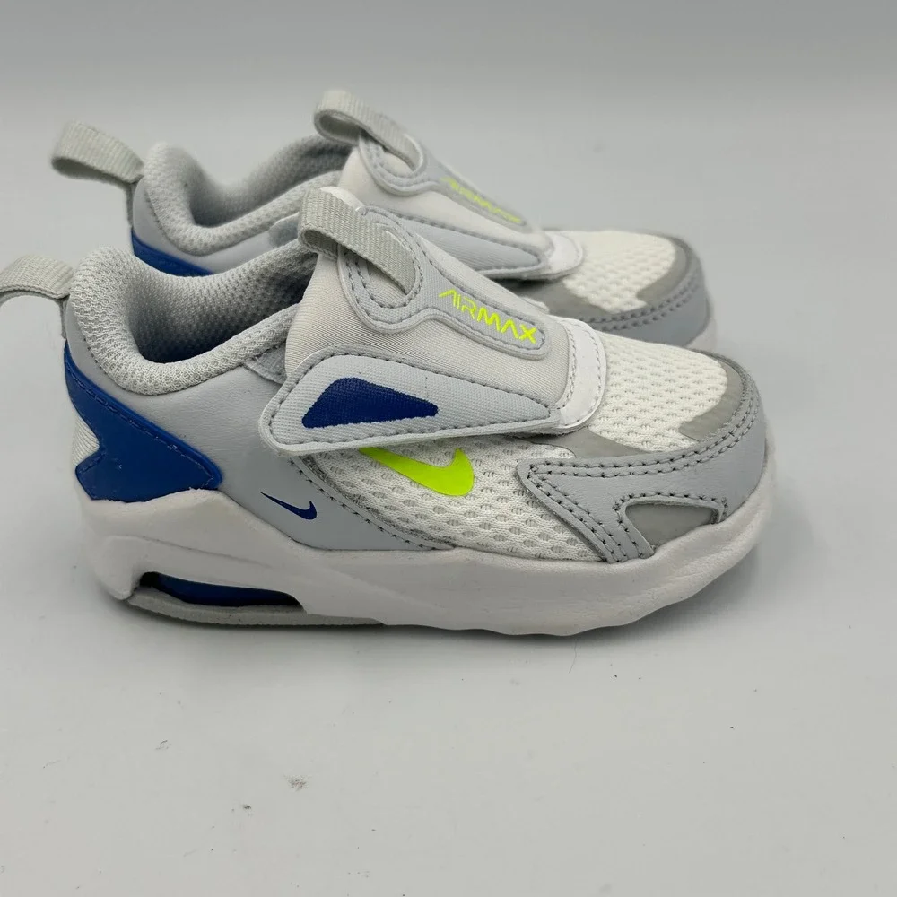 Nike Air Max Bolt TDE Toddler Shoes Pure‎ Platinum Volt Grey CW1629-004 Size 4C